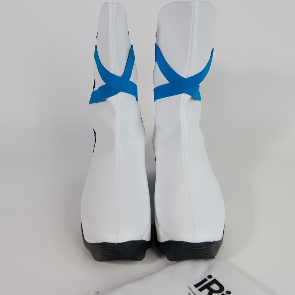 iRi - White /Black Leather and Velvet - NWOT - Size 46